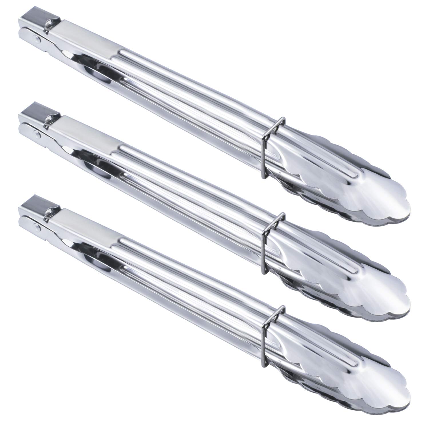 3pcs Steel Serving Cooking Camping Barbecue10" 3 পিস) - Image 2