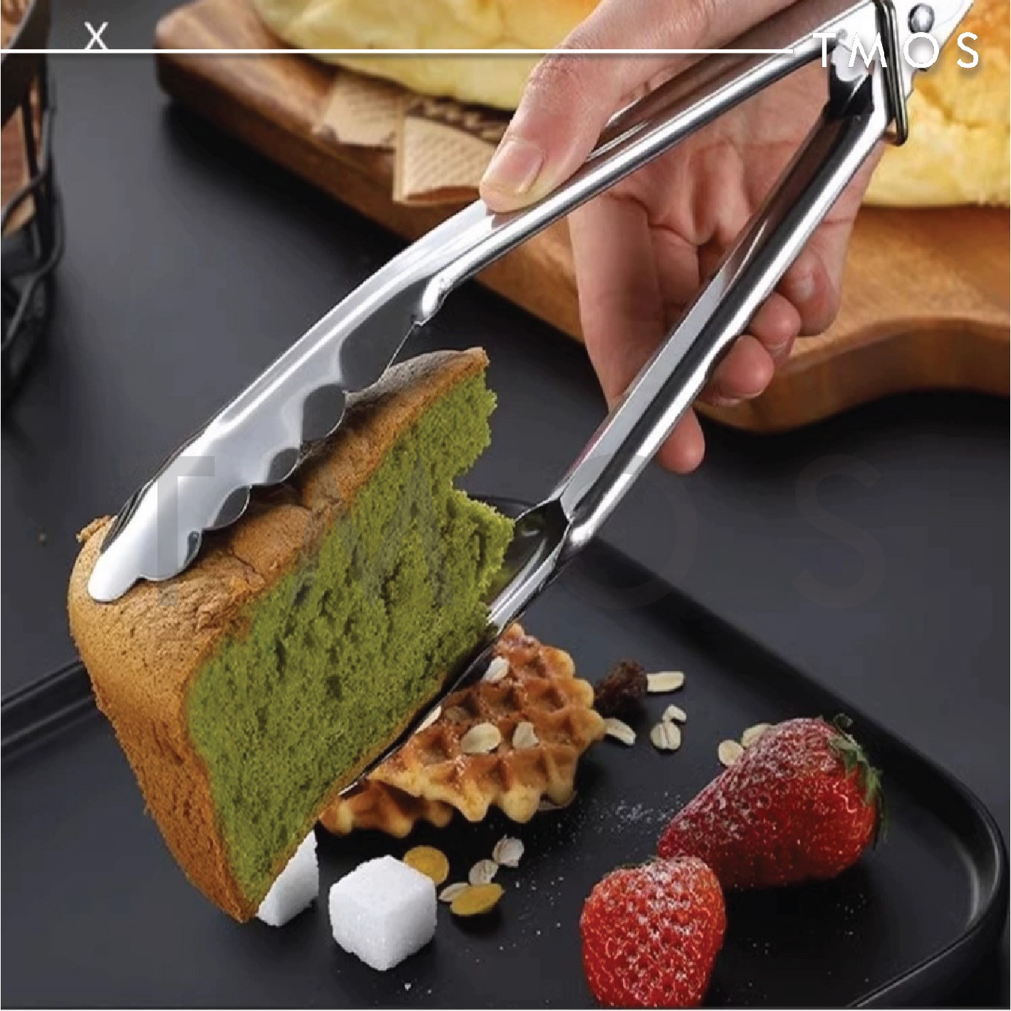 3pcs Steel Serving Cooking Camping Barbecue10" 3 পিস) - Image 3