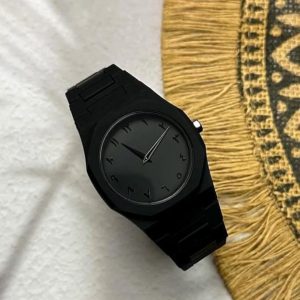 Men's Arabic Aura Watch Minimalist Black