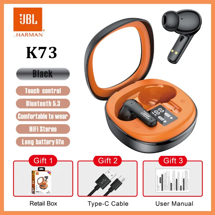 JBL LIVE K73 TWS Earphones Bluetooth 5.3 True Wireless Earbuds Smart Sport Earbuds Stereo Noise Canceling Bluetooth Headphones - Image 2