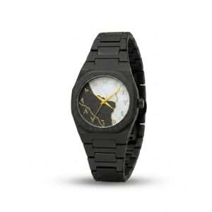 Arabic Aura Watch – Carbon Fiber Look Body with Sleek & Modern Design - Black X Blue