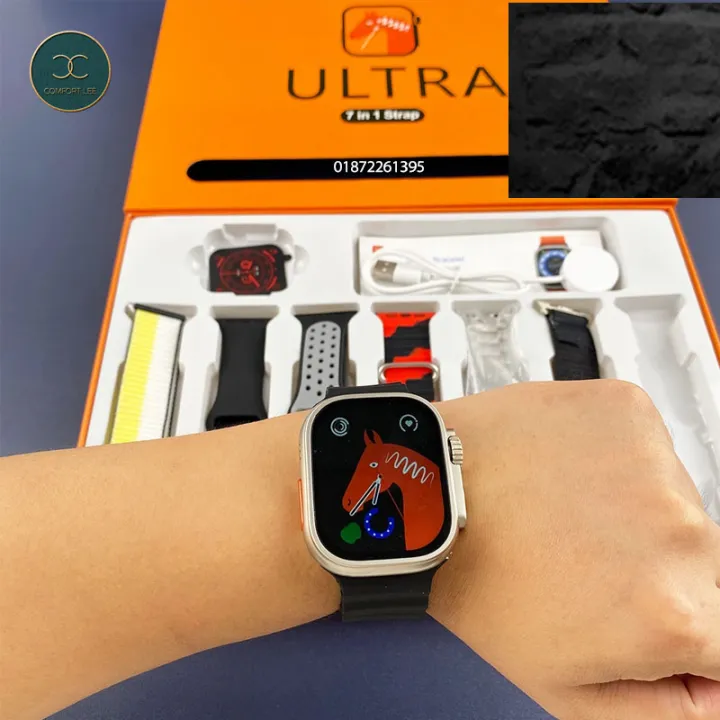 Smart Watch Ultra 7 In 1 Strap New Smart Watch 49mm 2.01inch Full Touch Screen Sport Fitness Bluetooth Call Smartwatch - Image 5