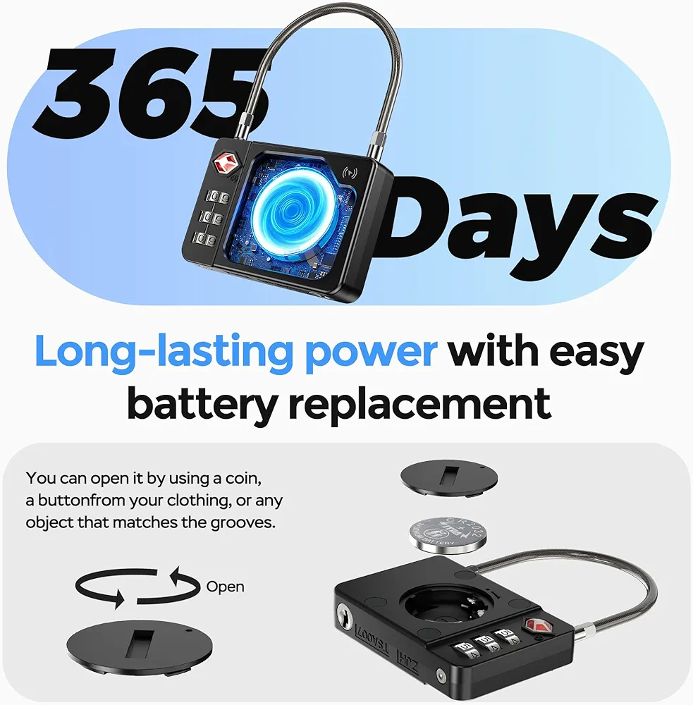 MiLi Smart TSA Luggage Lock with Bluetooth Tracker - Image 4
