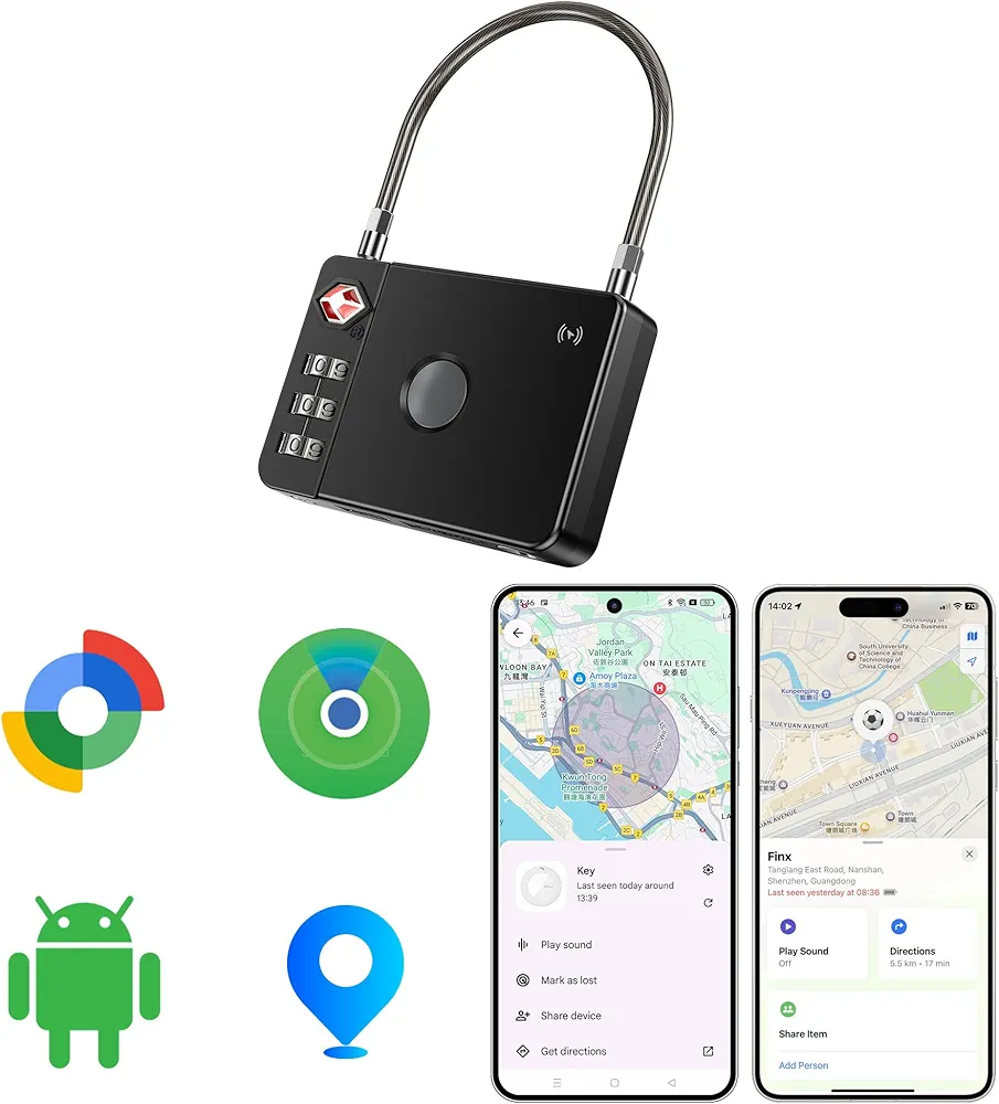 MiLi Smart TSA Luggage Lock with Bluetooth Tracker