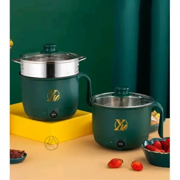 Elektrik Panci Mini Electric Rice Cooker 1.8 L Non-stick Cooking Machine Double Layer Hot Pot Multifunction Electric Rice Cooker 220V - Image 4