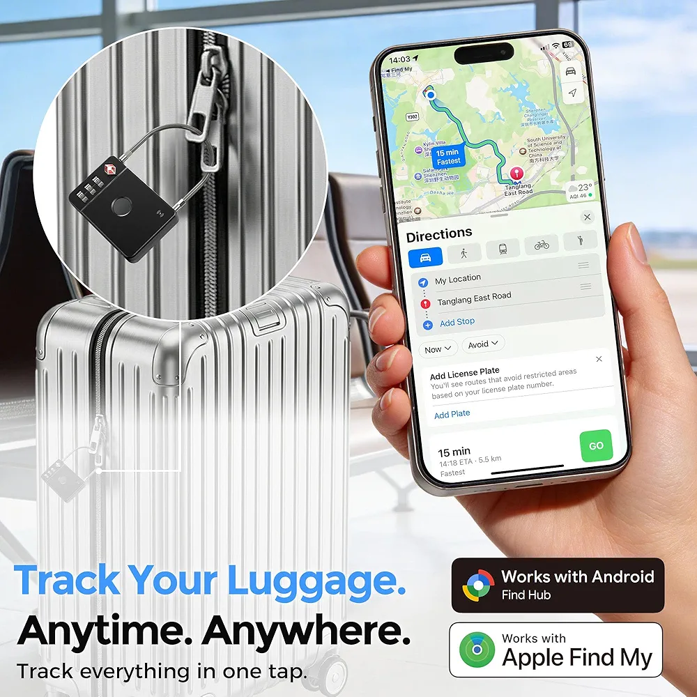 MiLi Smart TSA Luggage Lock with Bluetooth Tracker - Image 2