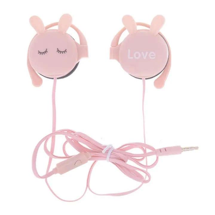 TTANK Cute Student Earphone Cartoon Cute Rabbit Wired Headset Headphone - Image 4