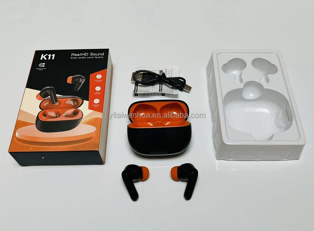 K11 TWS Earphones Noise Cancelling In-Ear Gaming Headphones with Excellent Audio Quality Waterproof Wireless Earbuds - Image 3