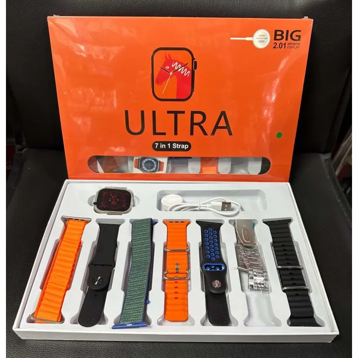 Smart Watch Ultra 7 In 1 Strap New Smart Watch 49mm 2.01inch Full Touch Screen Sport Fitness Bluetooth Call Smartwatch - Image 4