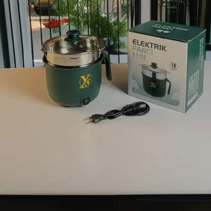 Elektrik Panci Mini Electric Rice Cooker 1.8 L Non-stick Cooking Machine Double Layer Hot Pot Multifunction Electric Rice Cooker 220V - Image 2