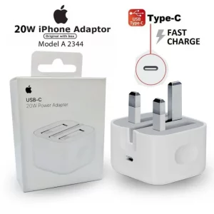 Apple 20W USB.C Power Adapter FOR iPhone 13/12/11/X - Three pin