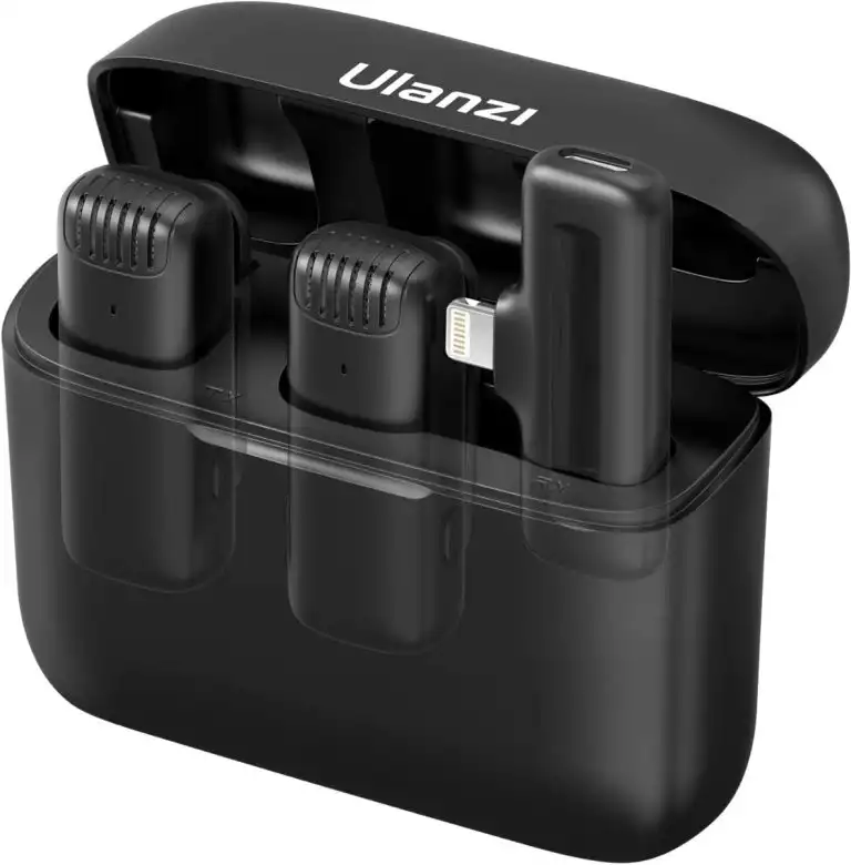 Ulanzi J12 Dual Wireless Microphone For iPhone With Charging Case - Image 2